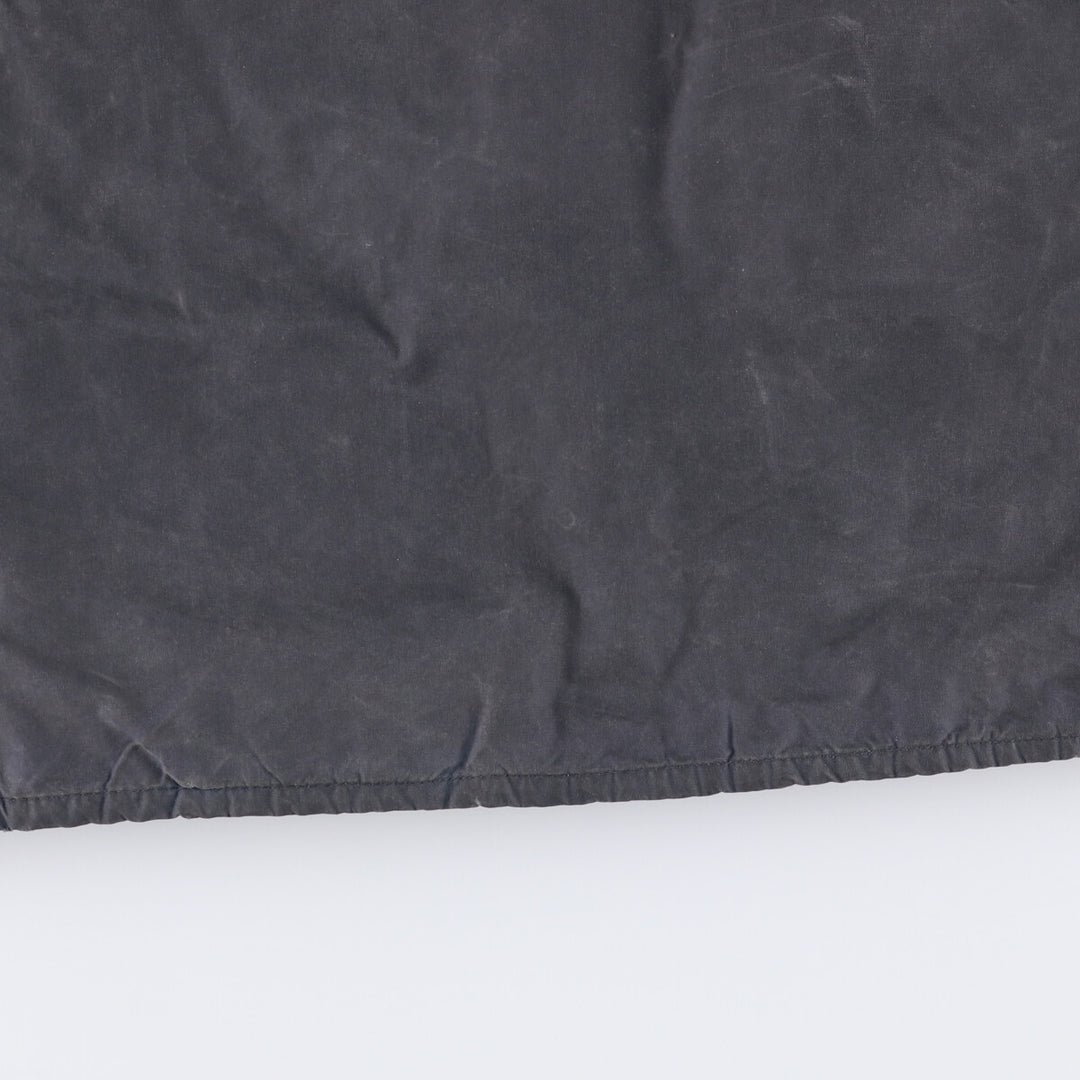 80s-90'S Barbour BEAUFORT 3 Warrant Oiled Hunting Jacket, Made in England, C42, Men's Size L cotton navy blue type Vintage Second Hand