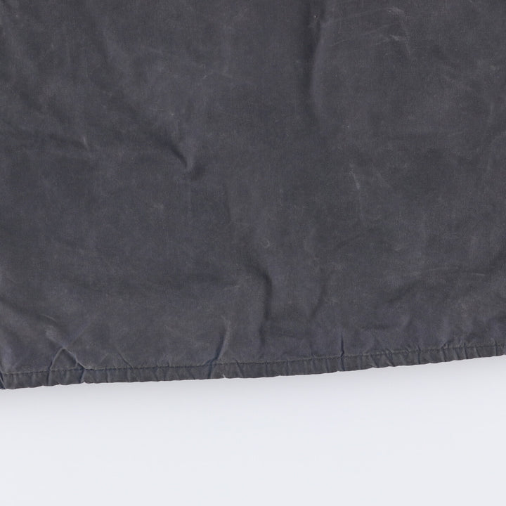 80s-90'S Barbour BEAUFORT 3 Warrant Oiled Hunting Jacket, Made in England, C42, Men's Size L cotton navy blue type Vintage Second Hand