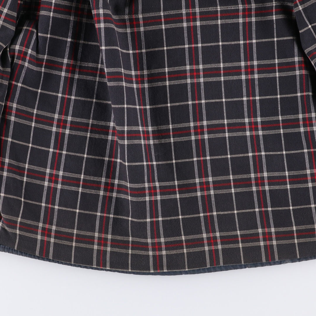 80s-90'S Barbour BEAUFORT 3 Warrant Oiled Hunting Jacket, Made in England, C42, Men's Size L cotton navy blue type Vintage Second Hand