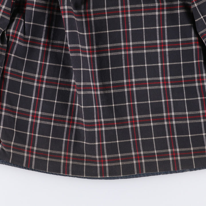 80s-90'S Barbour BEAUFORT 3 Warrant Oiled Hunting Jacket, Made in England, C42, Men's Size L cotton navy blue type Vintage Second Hand