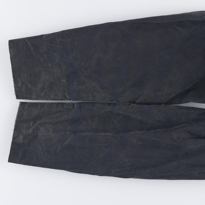 1990'S Barbour Beaufort 3 Warrant Hooded Oiled Hunting Jacket, Made in the UK, C38, Men's Size M cotton navy blue type Vintage Second Hand