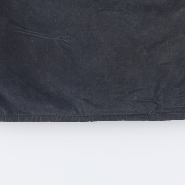 1990'S Barbour Beaufort 3 Warrant Hooded Oiled Hunting Jacket, Made in the UK, C38, Men's Size M cotton navy blue type Vintage Second Hand