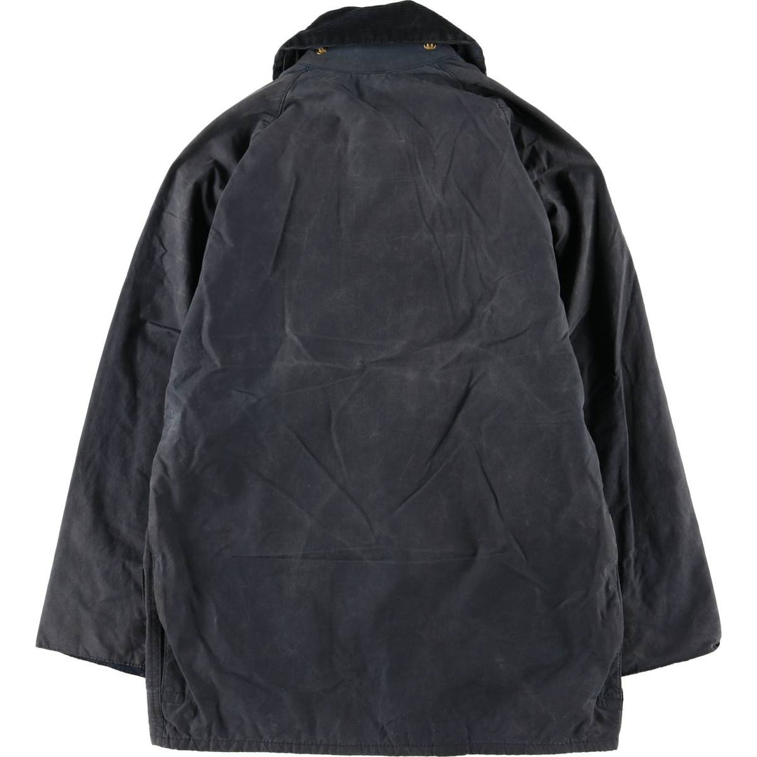 Vintage 1980s-1990'S Barbour Beaufort 3 Warrant Oiled Hunting Jacket, Made in England, C34, Men's Size XS cotton navy blue type Vintage Second Hand