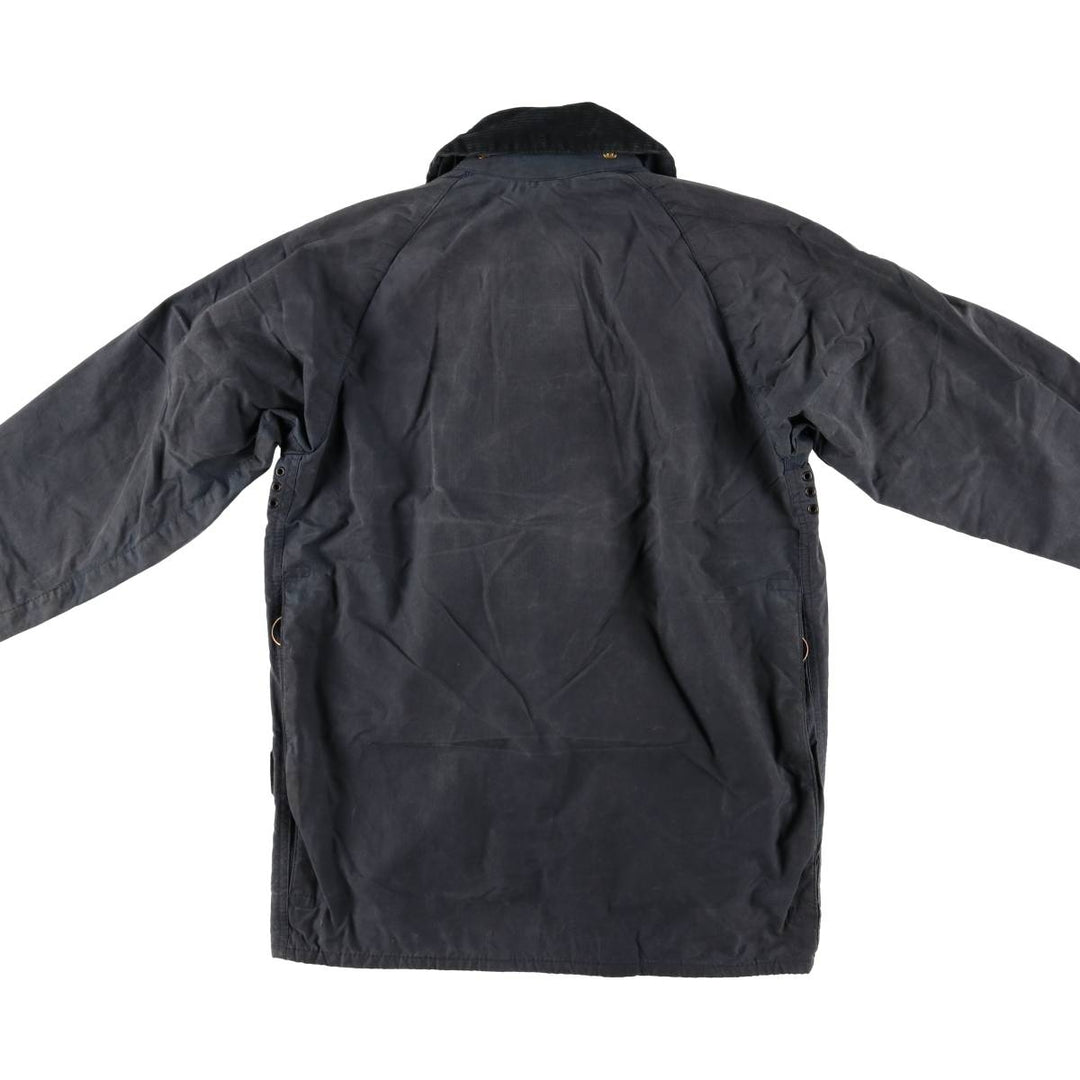 Vintage 1980s-1990'S Barbour Beaufort 3 Warrant Oiled Hunting Jacket, Made in England, C34, Men's Size XS cotton navy blue type Vintage Second Hand