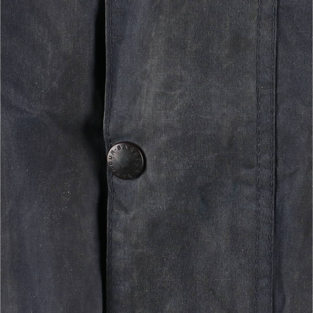 Vintage 1980s-1990'S Barbour Beaufort 3 Warrant Oiled Hunting Jacket, Made in England, C34, Men's Size XS cotton navy blue type Vintage Second Hand