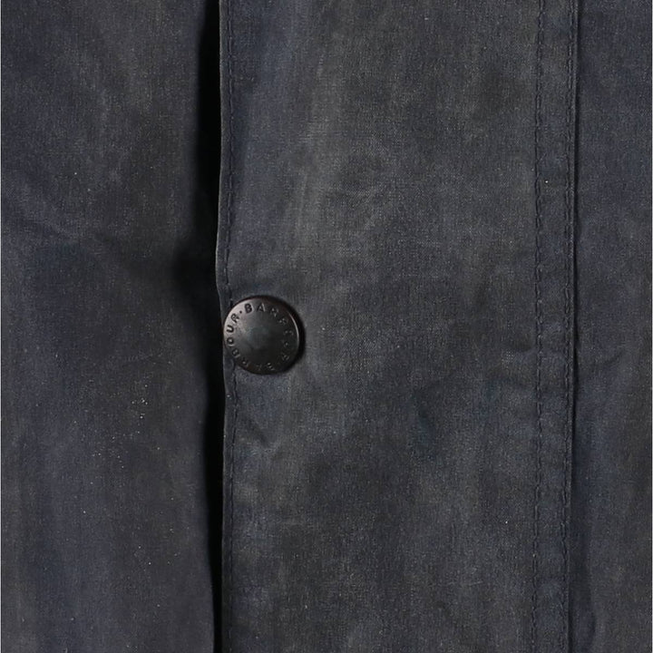 Vintage 1980s-1990'S Barbour Beaufort 3 Warrant Oiled Hunting Jacket, Made in England, C34, Men's Size XS cotton navy blue type Vintage Second Hand
