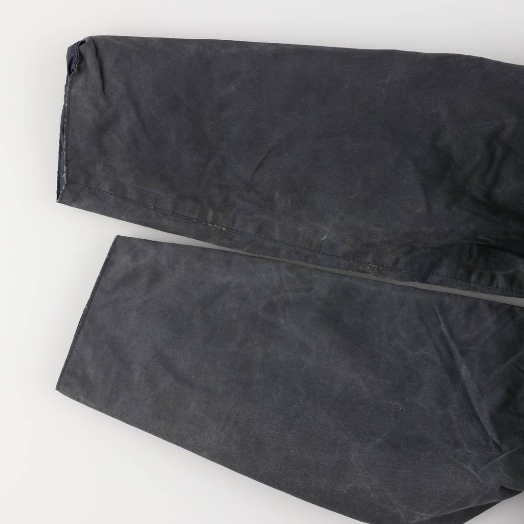 Vintage 1980s-1990'S Barbour Beaufort 3 Warrant Oiled Hunting Jacket, Made in England, C34, Men's Size XS cotton navy blue type Vintage Second Hand