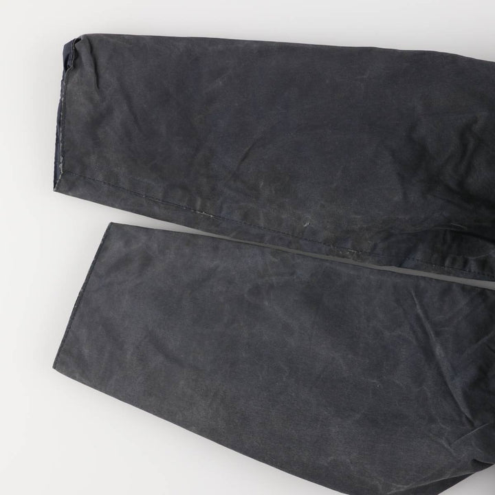 Vintage 1980s-1990'S Barbour Beaufort 3 Warrant Oiled Hunting Jacket, Made in England, C34, Men's Size XS cotton navy blue type Vintage Second Hand