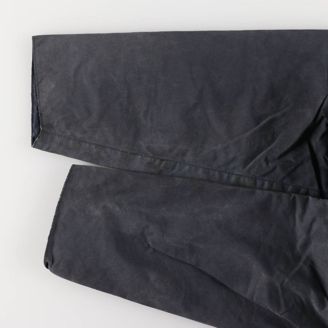 Vintage 1980s-1990'S Barbour Beaufort 3 Warrant Oiled Hunting Jacket, Made in England, C34, Men's Size XS cotton navy blue type Vintage Second Hand