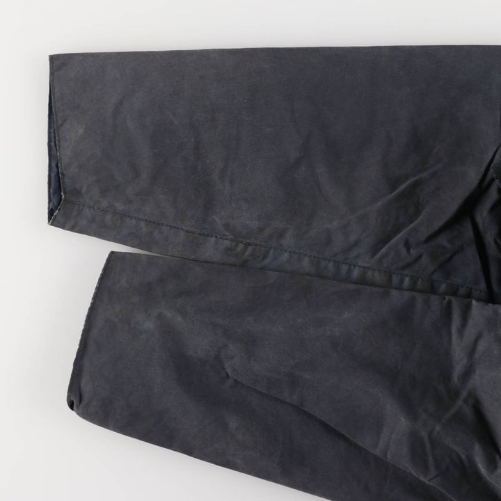 Vintage 1980s-1990'S Barbour Beaufort 3 Warrant Oiled Hunting Jacket, Made in England, C34, Men's Size XS cotton navy blue type Vintage Second Hand