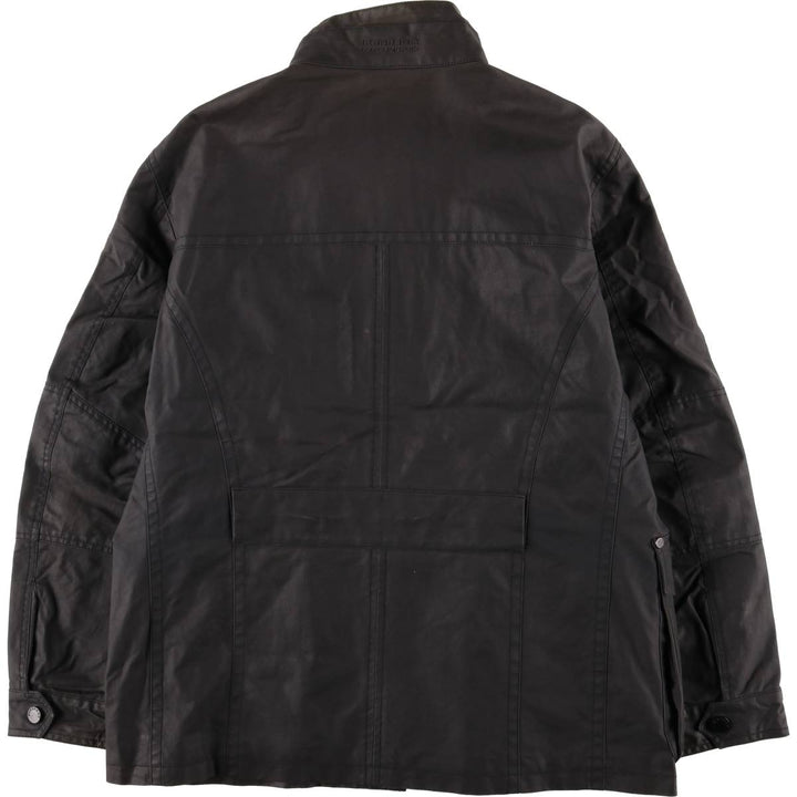 Burberry's BURBERRY LONDON waxed cotton oiled jacket, men's size XL cotton Charcoal Vintage Second Hand