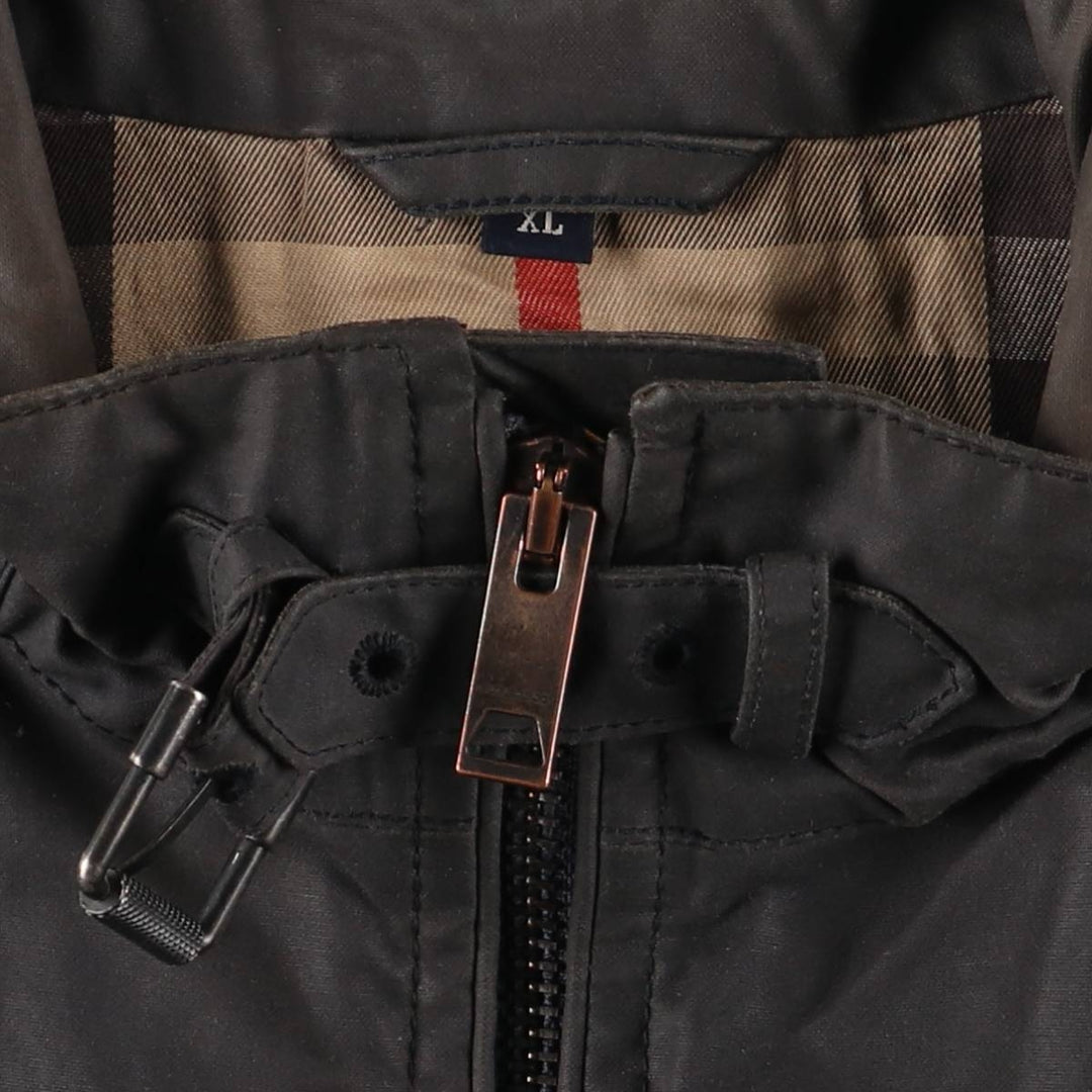 Burberry's BURBERRY LONDON waxed cotton oiled jacket, men's size XL cotton Charcoal Vintage Second Hand