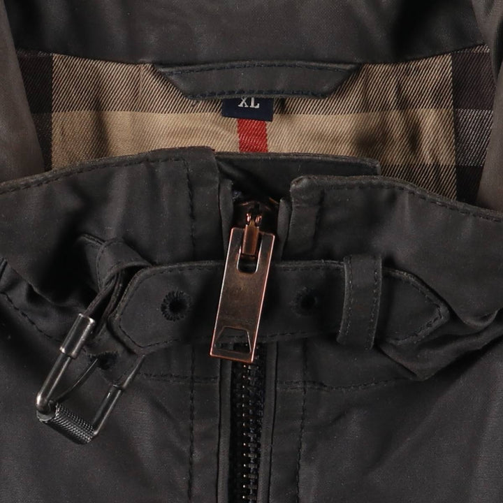 Burberry's BURBERRY LONDON waxed cotton oiled jacket, men's size XL cotton Charcoal Vintage Second Hand