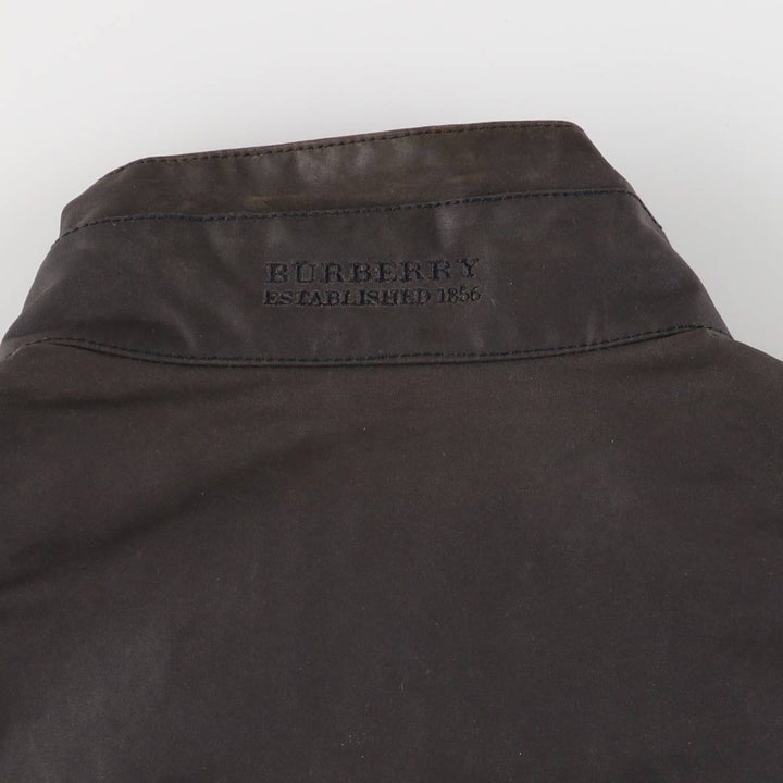 Burberry's BURBERRY LONDON waxed cotton oiled jacket, men's size XL cotton Charcoal Vintage Second Hand