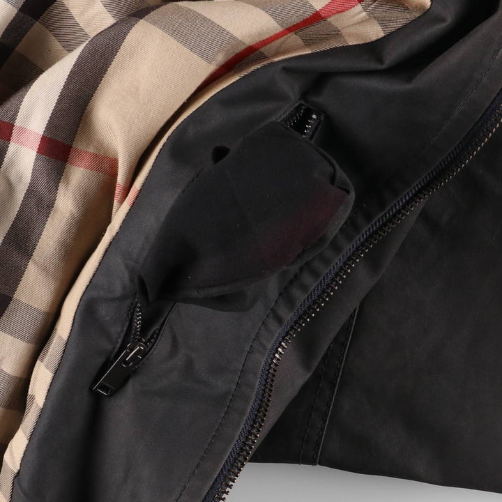 Burberry's BURBERRY LONDON waxed cotton oiled jacket, men's size XL cotton Charcoal Vintage Second Hand