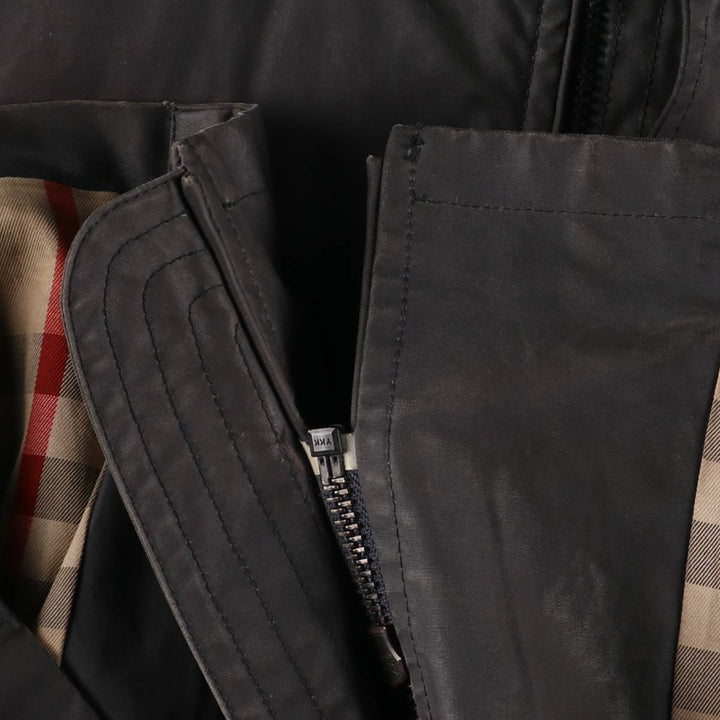 Burberry's BURBERRY LONDON waxed cotton oiled jacket, men's size XL cotton Charcoal Vintage Second Hand