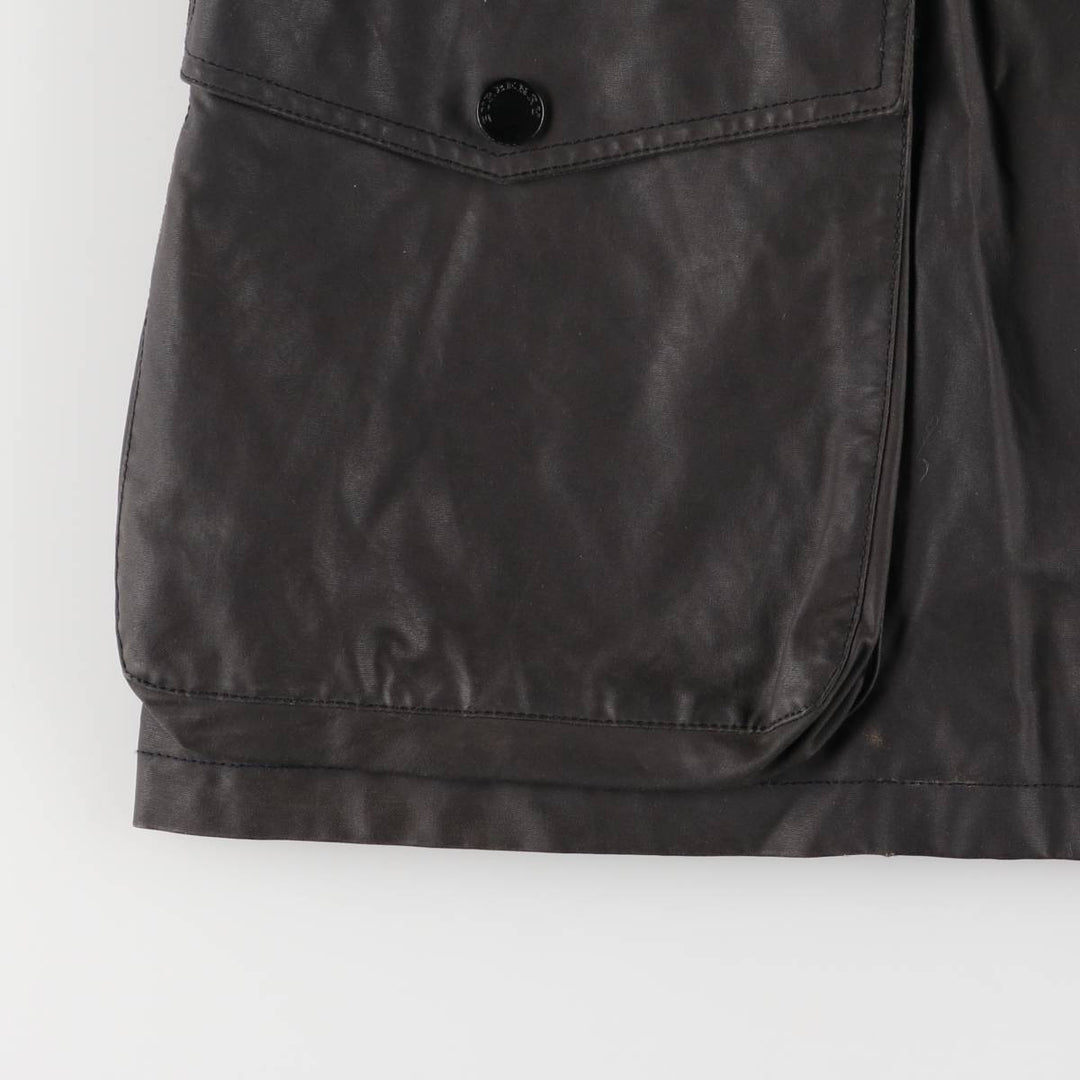 Burberry's BURBERRY LONDON waxed cotton oiled jacket, men's size XL cotton Charcoal Vintage Second Hand