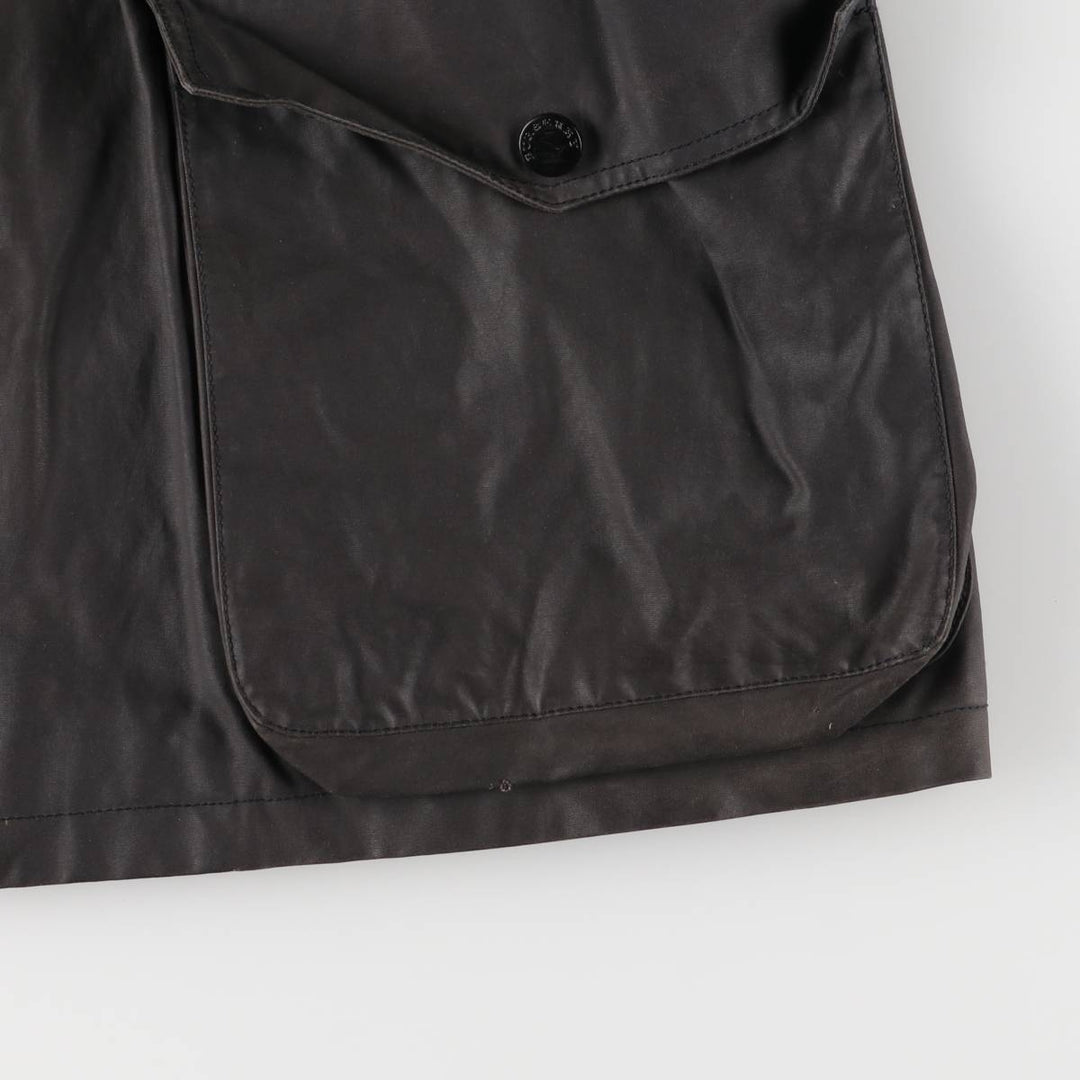 Burberry's BURBERRY LONDON waxed cotton oiled jacket, men's size XL cotton Charcoal Vintage Second Hand