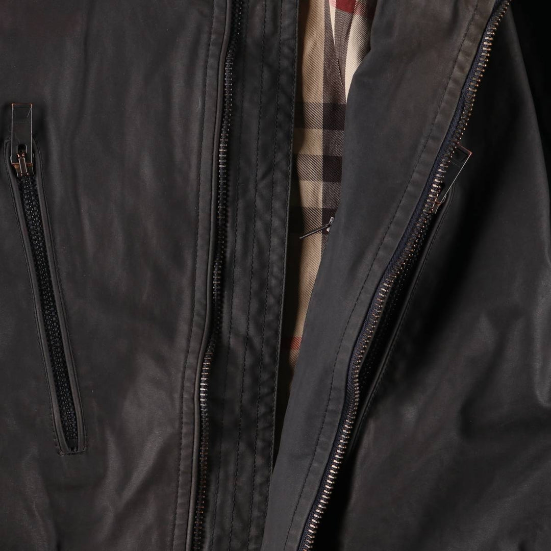 Burberry's BURBERRY LONDON waxed cotton oiled jacket, men's size XL cotton Charcoal Vintage Second Hand