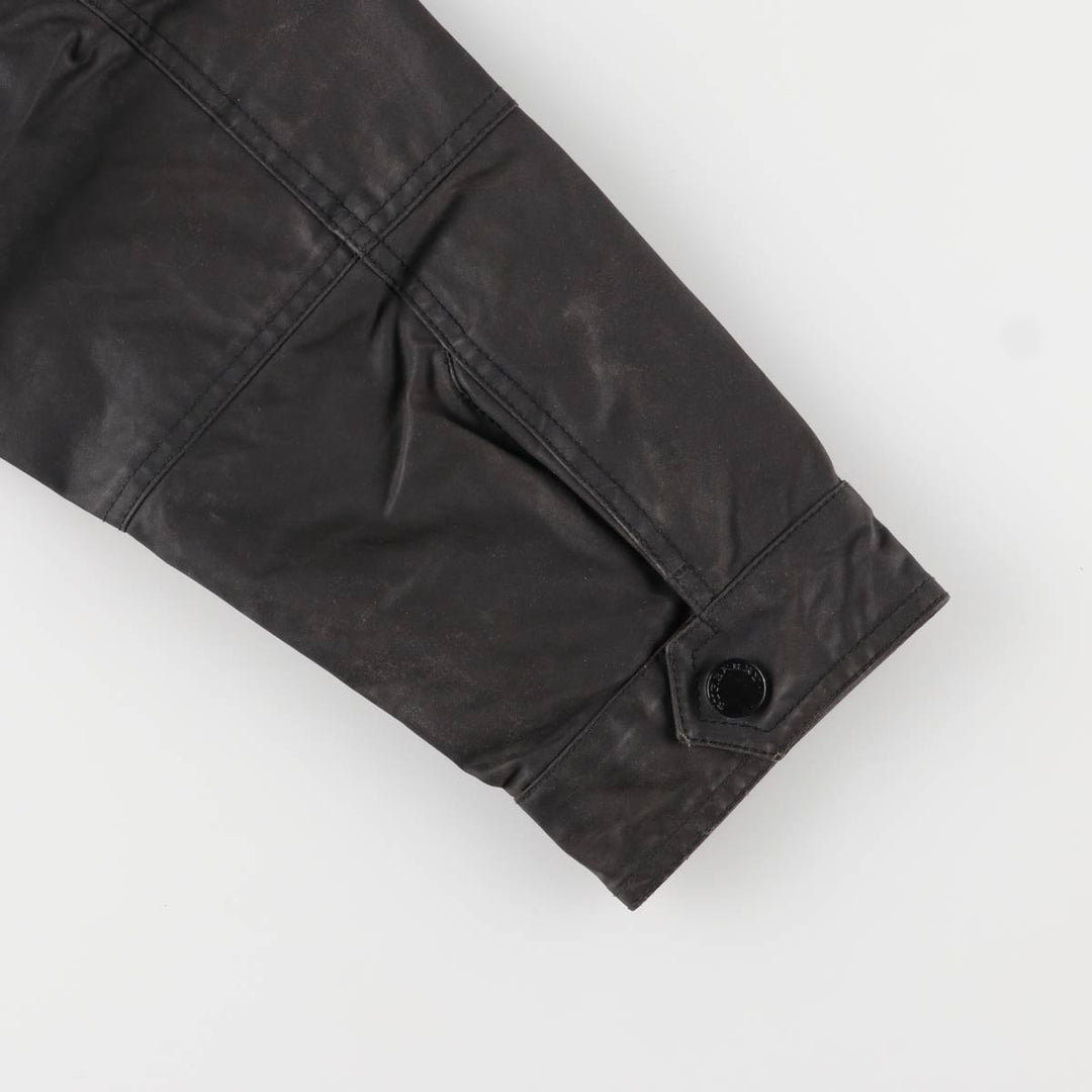 Burberry's BURBERRY LONDON waxed cotton oiled jacket, men's size XL cotton Charcoal Vintage Second Hand