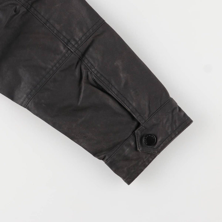 Burberry's BURBERRY LONDON waxed cotton oiled jacket, men's size XL cotton Charcoal Vintage Second Hand