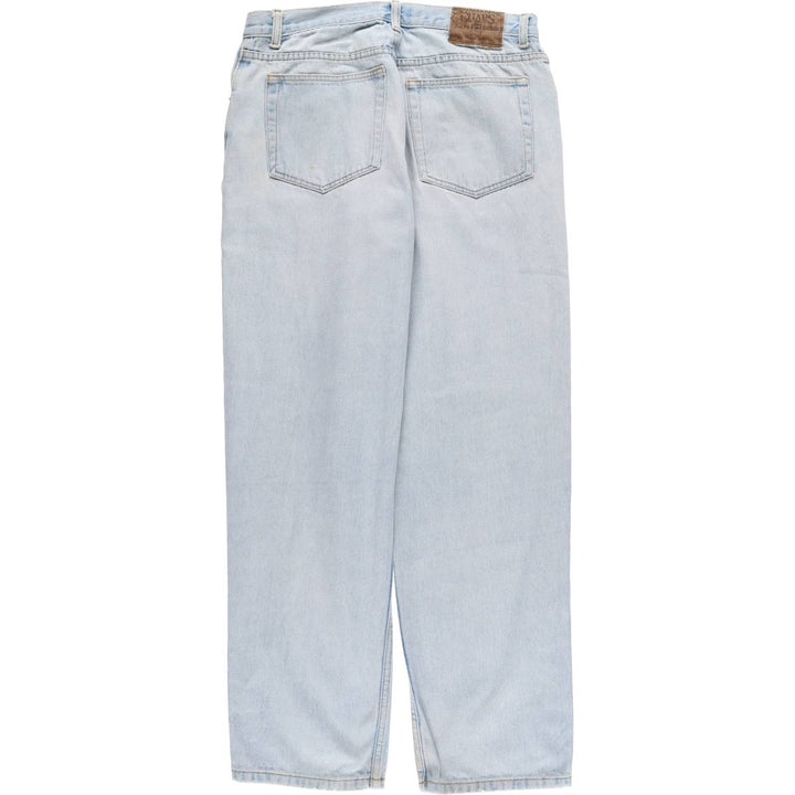 90'S Ralph Lauren CHAPS tapered denim pants for men, W32 equivalent, vintage cotton blue type Vintage Second Hand