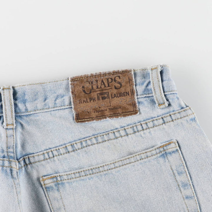 90'S Ralph Lauren CHAPS tapered denim pants for men, W32 equivalent, vintage cotton blue type Vintage Second Hand