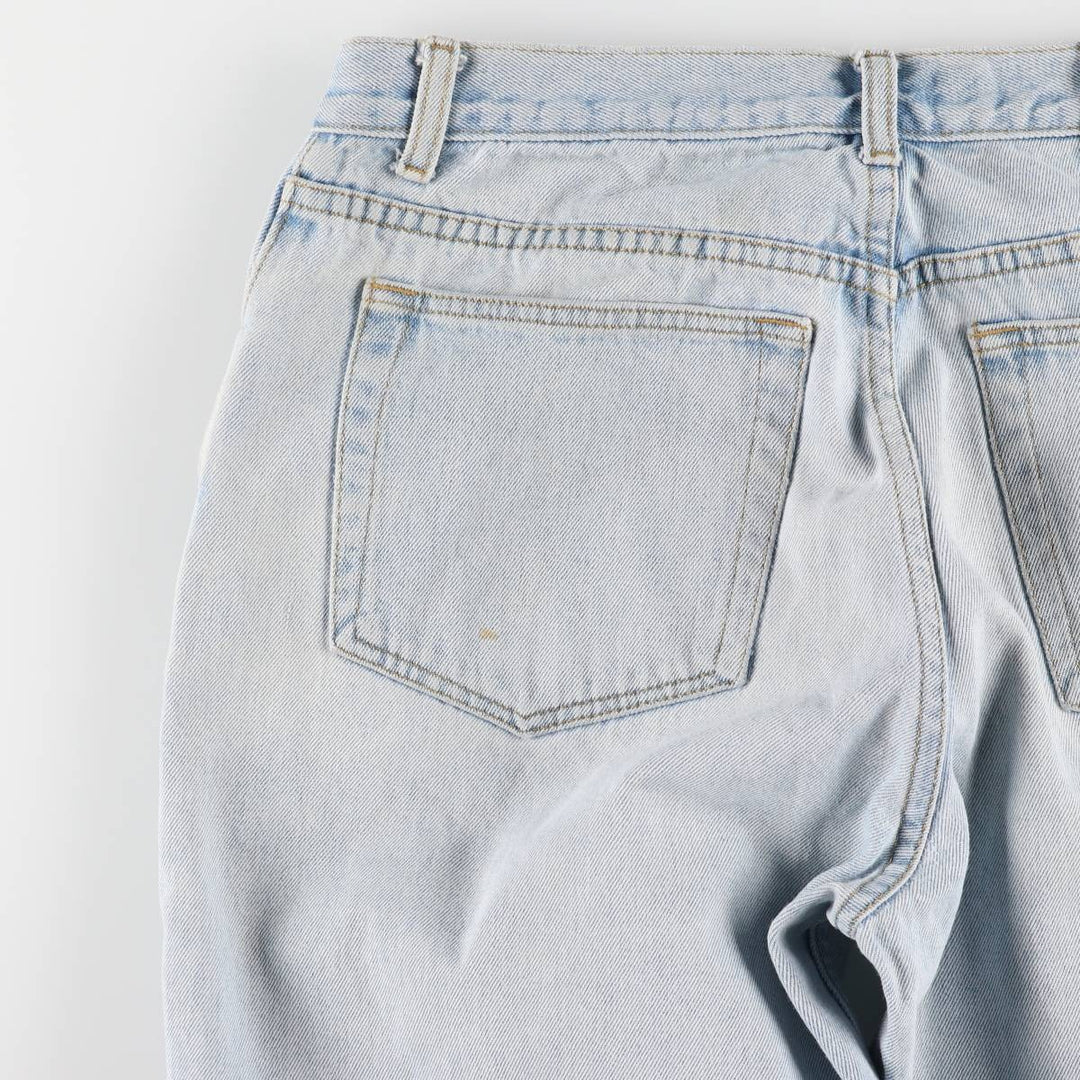 90'S Ralph Lauren CHAPS tapered denim pants for men, W32 equivalent, vintage cotton blue type Vintage Second Hand