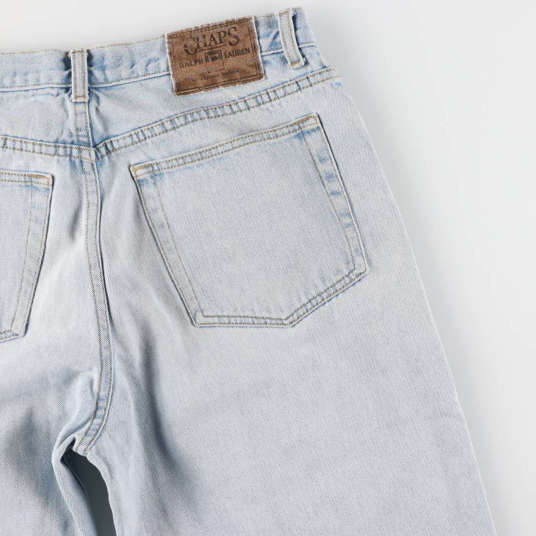 90'S Ralph Lauren CHAPS tapered denim pants for men, W32 equivalent, vintage cotton blue type Vintage Second Hand