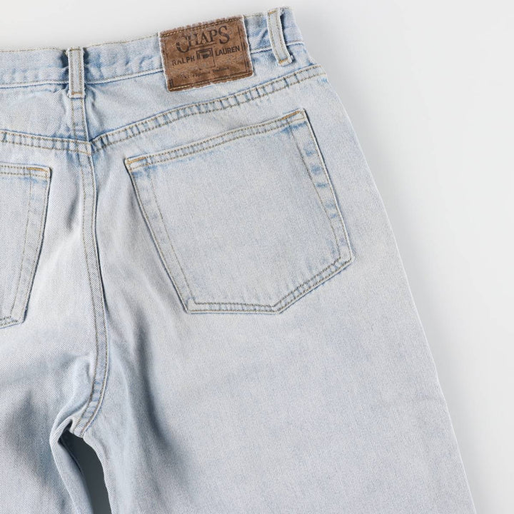 90'S Ralph Lauren CHAPS tapered denim pants for men, W32 equivalent, vintage cotton blue type Vintage Second Hand