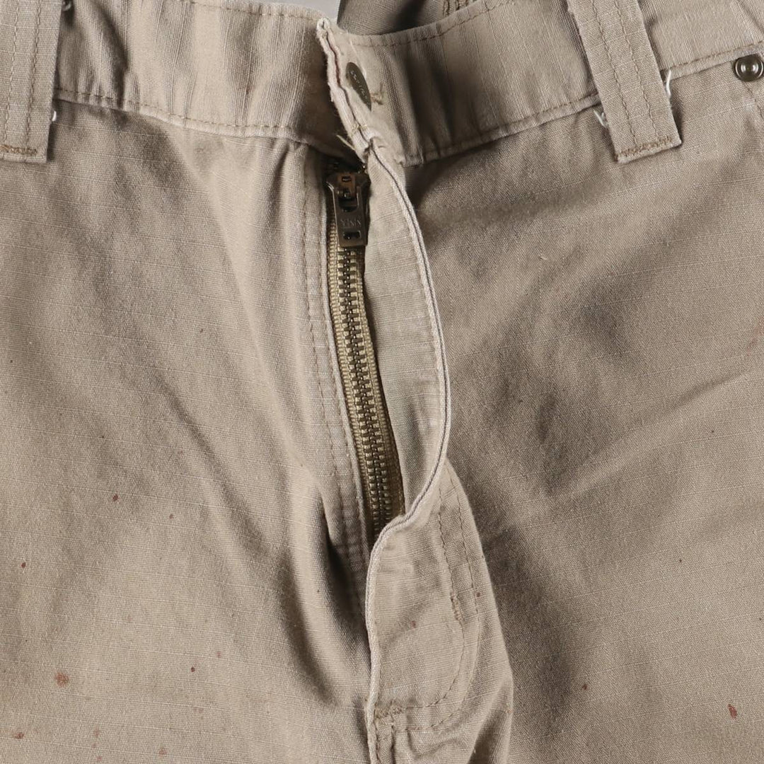 Carhartt Relaxed Fit Cargo Shorts, Half Pants, Men's, W38 equivalent cotton Khaki type Vintage Second Hand