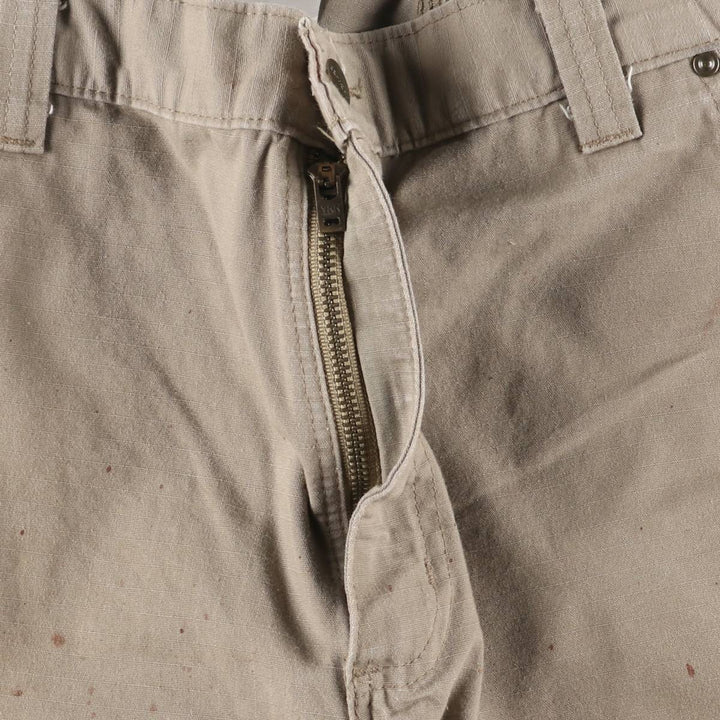 Carhartt Relaxed Fit Cargo Shorts, Half Pants, Men's, W38 equivalent cotton Khaki type Vintage Second Hand