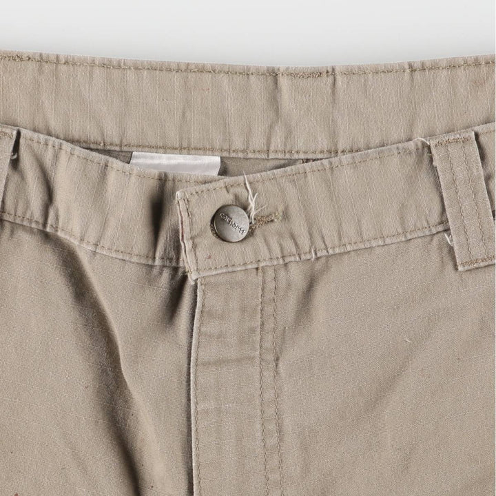 Carhartt Relaxed Fit Cargo Shorts, Half Pants, Men's, W38 equivalent cotton Khaki type Vintage Second Hand
