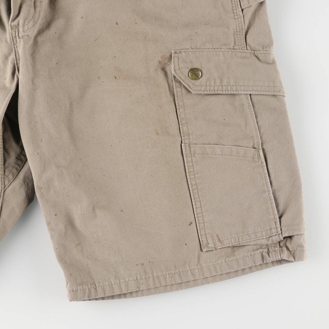Carhartt Relaxed Fit Cargo Shorts, Half Pants, Men's, W38 equivalent cotton Khaki type Vintage Second Hand