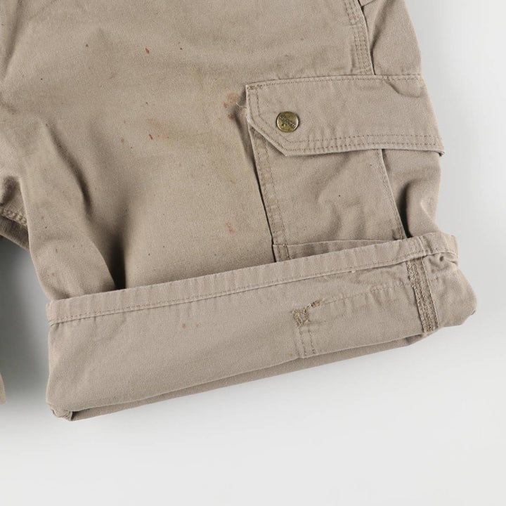 Carhartt Relaxed Fit Cargo Shorts, Half Pants, Men's, W38 equivalent cotton Khaki type Vintage Second Hand