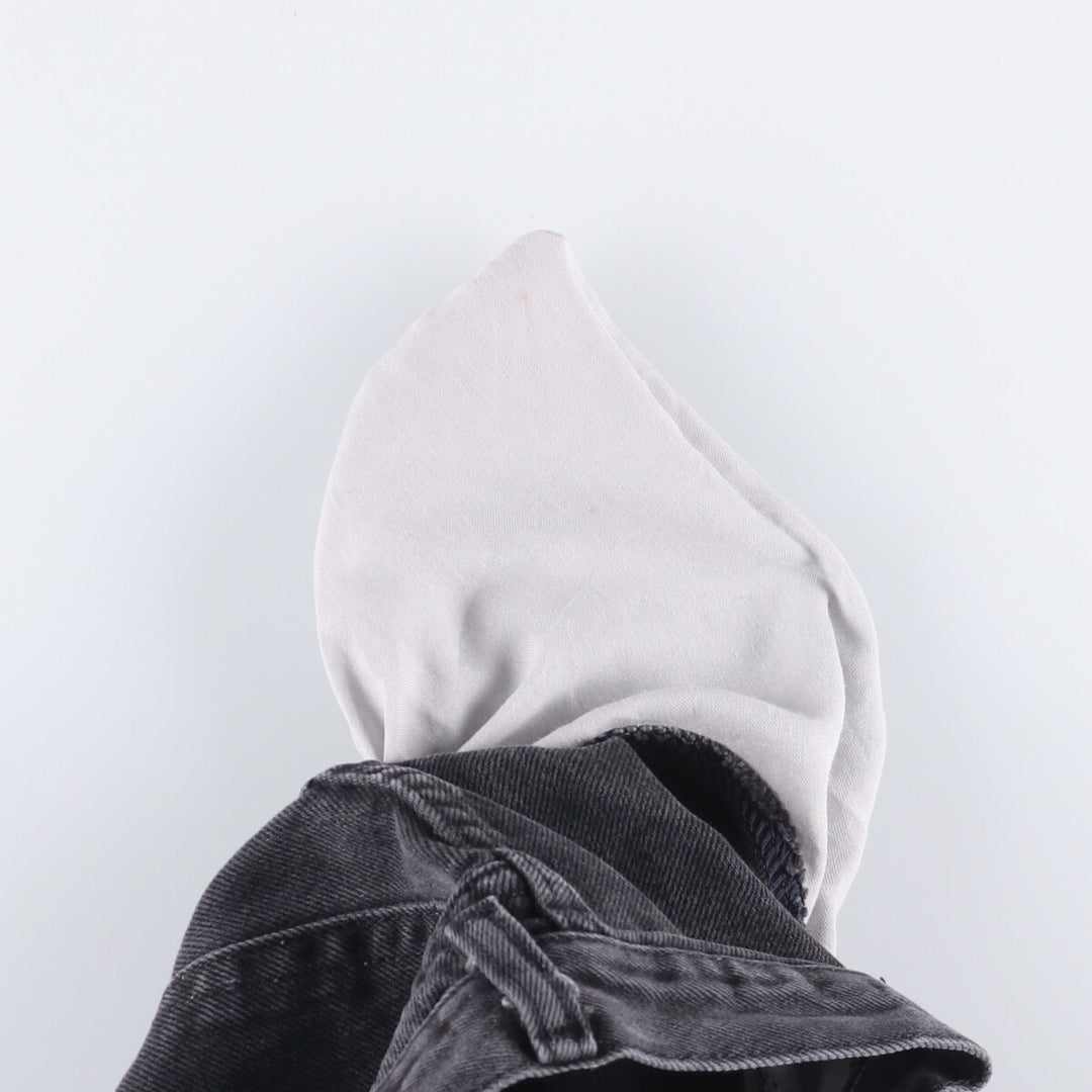 Wrangler Black Denim Shorts Short Pants Men's W32 cotton black type Vintage Second Hand