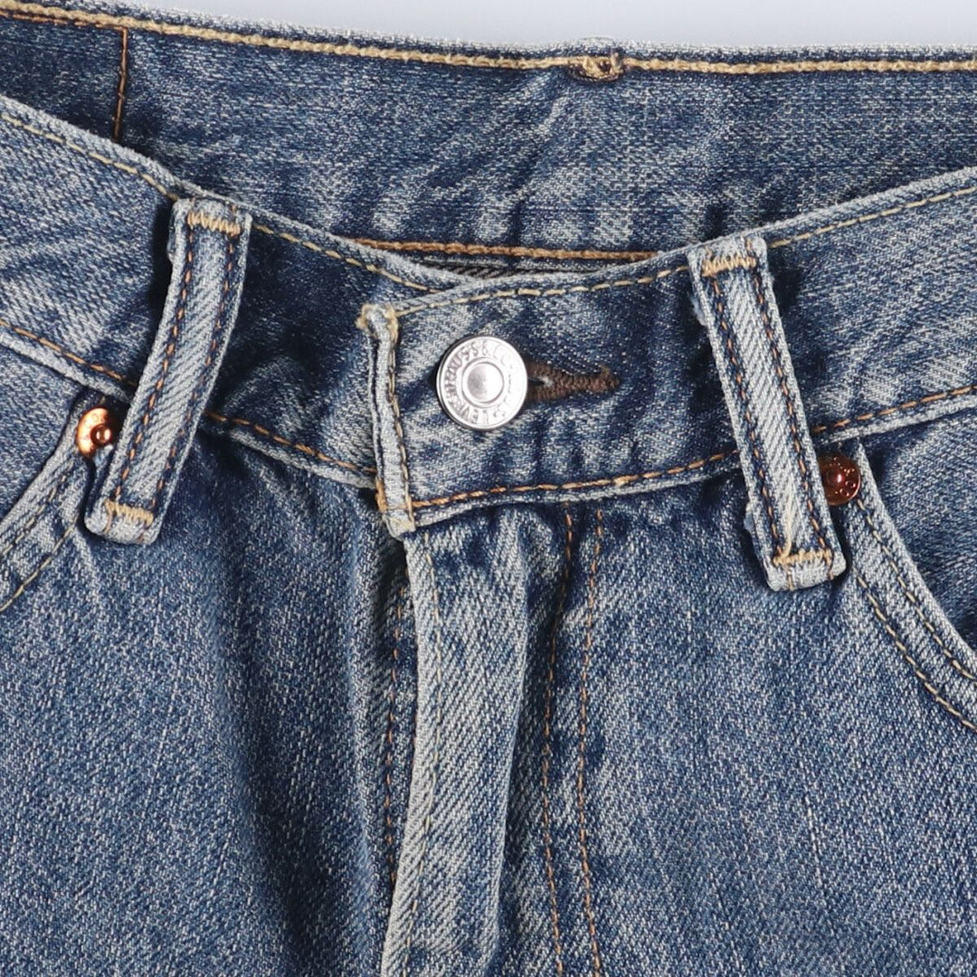 Levi's 550 denim shorts, short pants for men, size W32 cotton blue type Vintage Second Hand