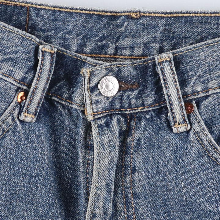 Levi's 550 denim shorts, short pants for men, size W32 cotton blue type Vintage Second Hand