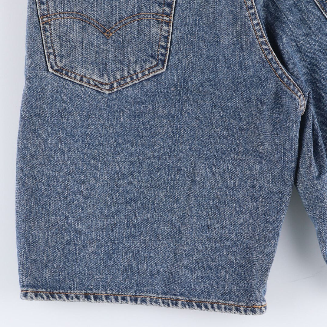Levi's 550 denim shorts, short pants for men, size W32 cotton blue type Vintage Second Hand