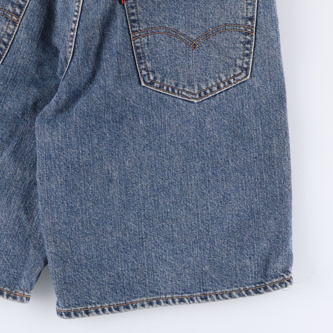 Levi's 550 denim shorts, short pants for men, size W32 cotton blue type Vintage Second Hand