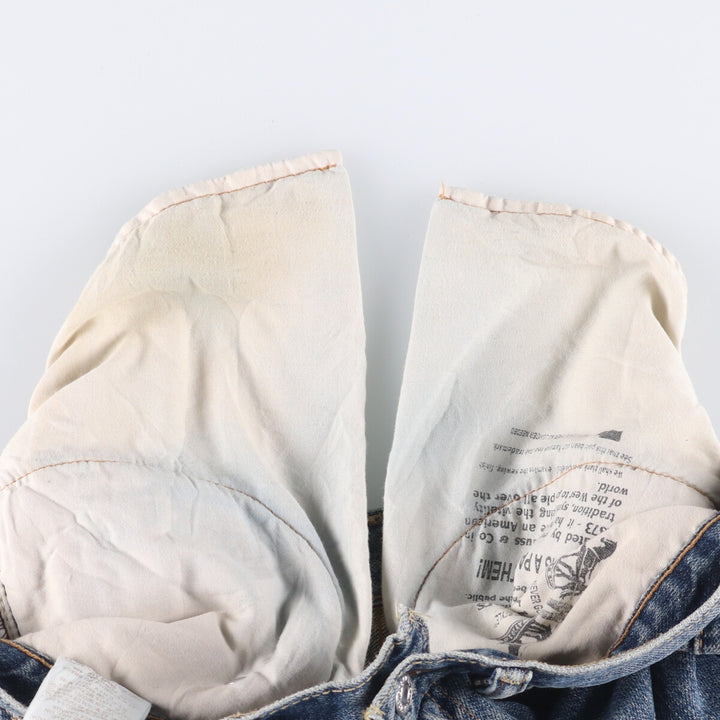 Levi's 550 denim shorts, short pants for men, size W32 cotton blue type Vintage Second Hand