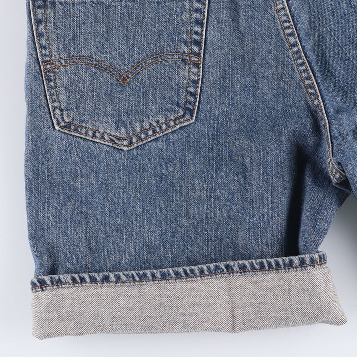 Levi's 550 denim shorts, short pants for men, size W32 cotton blue type Vintage Second Hand