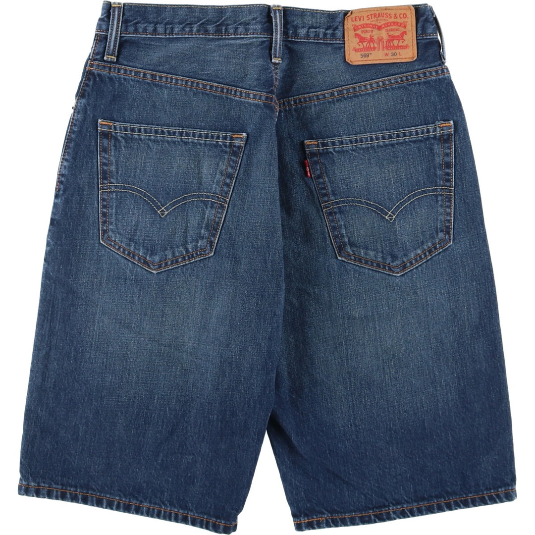 Levi's 569 denim shorts for men, size W31 cotton blue type Vintage Second Hand