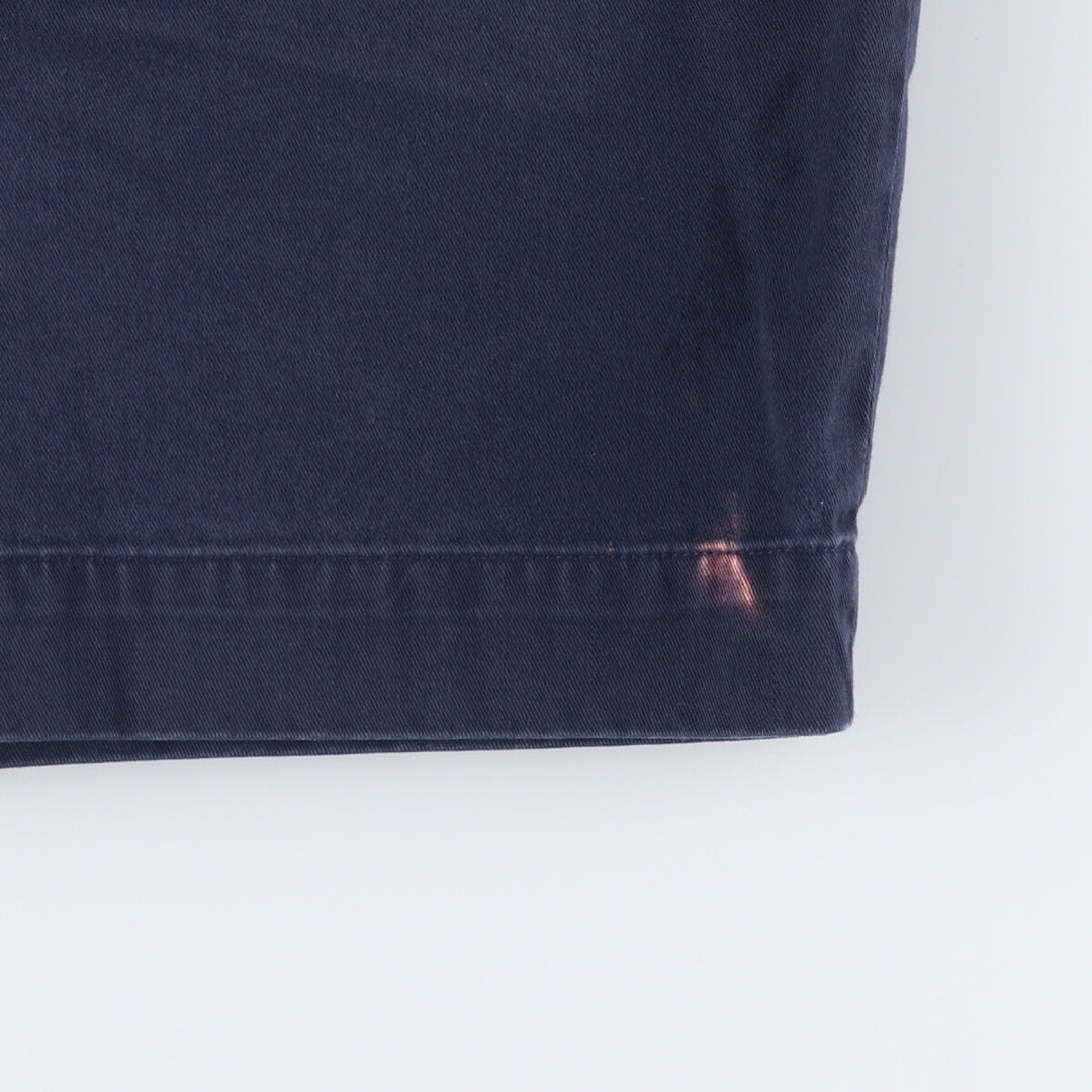 POLO by Ralph Lauren CLASSIC FIT PREATED 9'' two-pleat chino shorts, short pants, men's w30 equivalent cotton navy blue type Vintage Second Hand