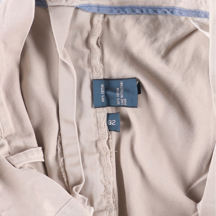 POLO by Ralph Lauren CLASSIC FIT PLEATED 9'' two-pleat chino shorts, short pants, men's size w31 cotton Beige type Vintage Second Hand