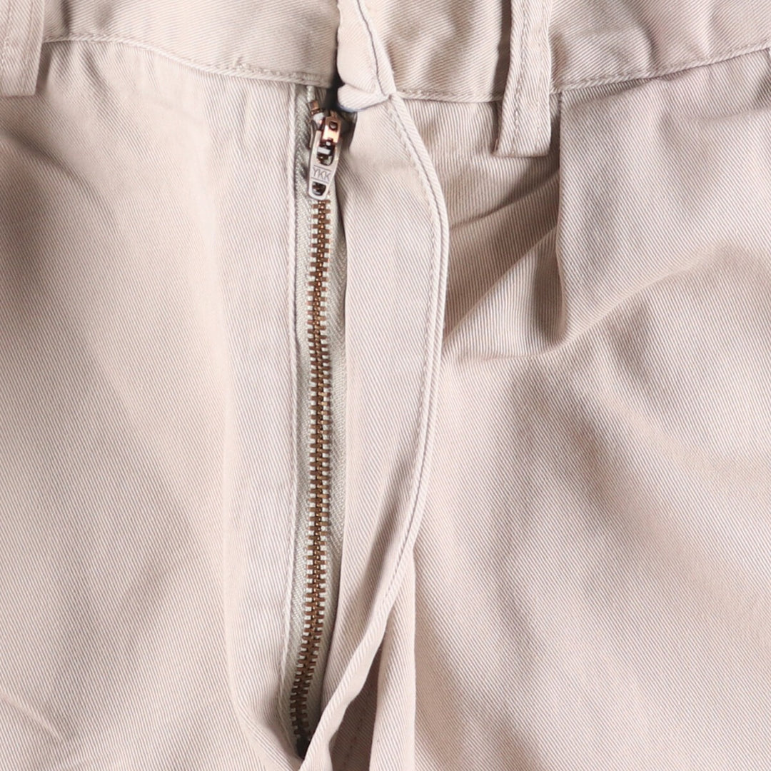 POLO by Ralph Lauren CLASSIC FIT PLEATED 9'' two-pleat chino shorts, short pants, men's size w31 cotton Beige type Vintage Second Hand