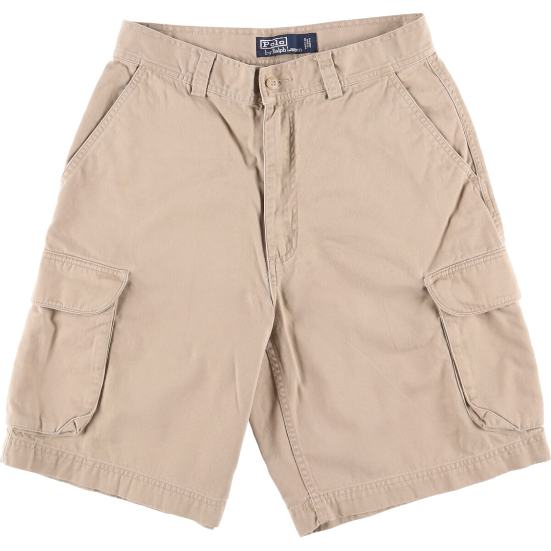 Ralph Lauren POLO by Ralph Lauren cargo shorts, short pants, men's, W30 equivalent cotton Beige type Vintage Second Hand