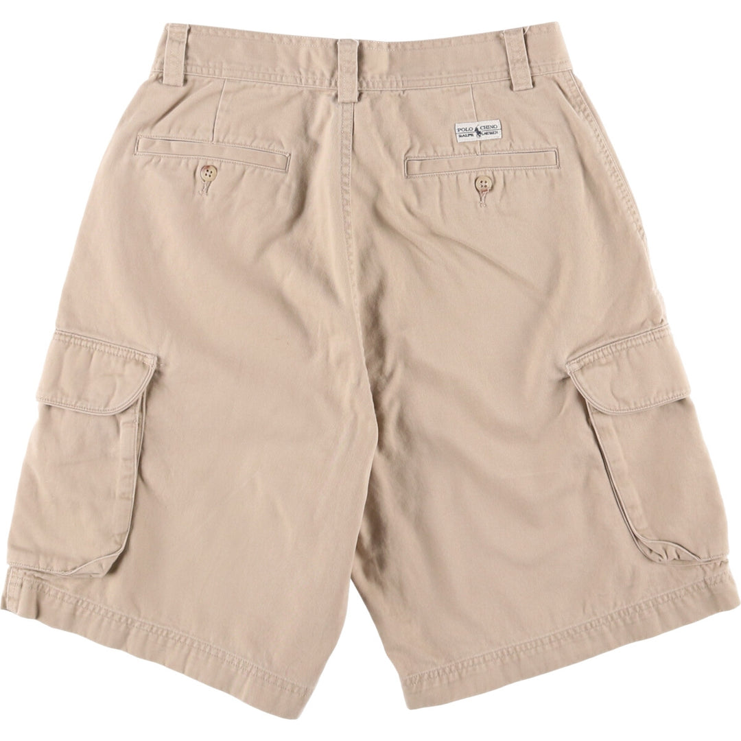 Ralph Lauren POLO by Ralph Lauren cargo shorts, short pants, men's, W30 equivalent cotton Beige type Vintage Second Hand