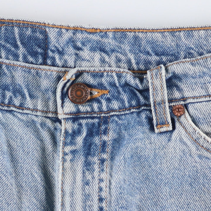 90'S Levi's 560 LOOSE FIT Orange Tab Denim Shorts Men's W33 Vintage cotton Blue type light blue Vintage Second Hand