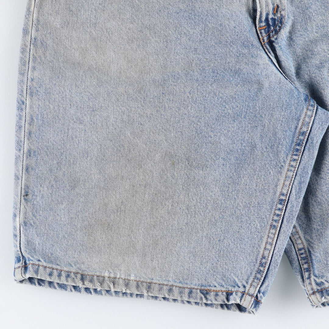 90'S Levi's 560 LOOSE FIT Orange Tab Denim Shorts Men's W33 Vintage cotton Blue type light blue Vintage Second Hand